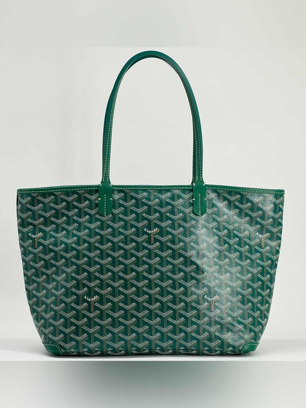 Goyard Goyardine Artois PM Green Tote Bag